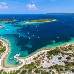 Blue Lagoon Krknjaši islands turquoise sea near Split Croatia
