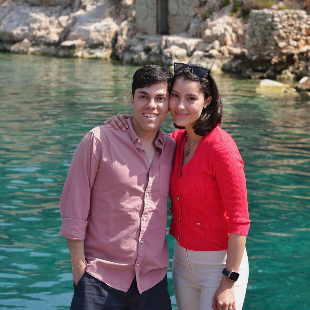 half day island hopping tours Split couple relaxing by the sea